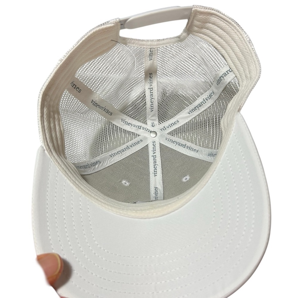 Vineyard Vines White Cap with Gray Whale Emblem - Picture 2 of 5